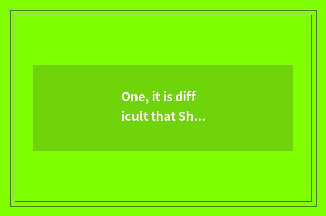 One, it is difficult that Shanxi takes an examination of a paper to rejoin onese