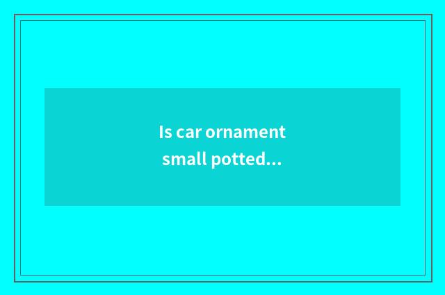 Is car ornament small potted how to shake? Is car ornament small potted how?