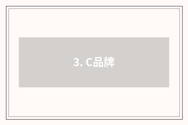 3. C品牌