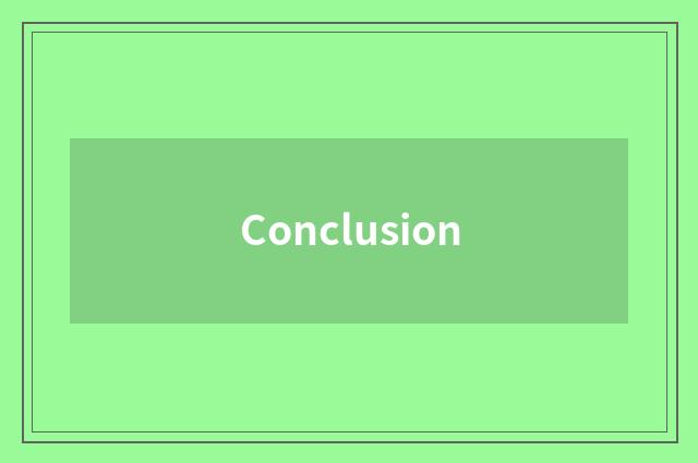 Conclusion