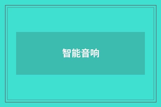 智能音响