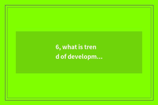 6, what is trend of development of future of culture originality industry?