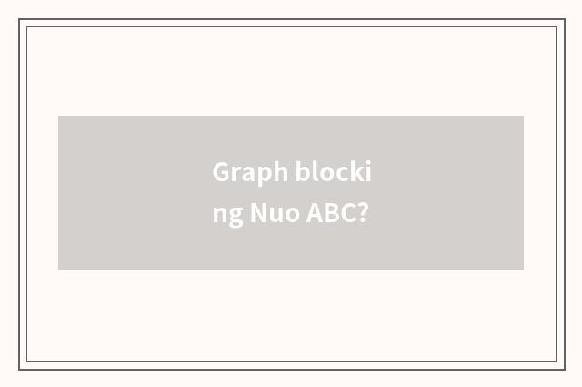 Graph blocking Nuo ABC?