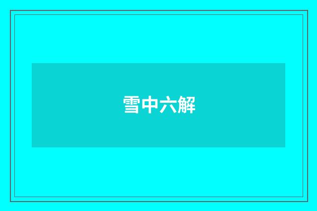 雪中六解