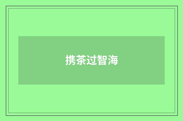 携茶过智海