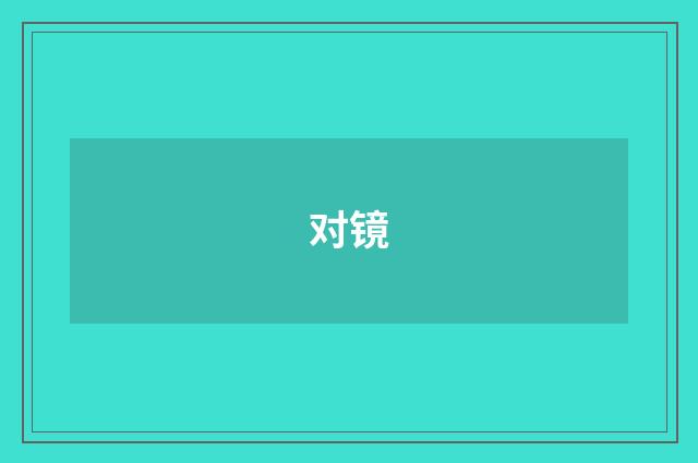 对镜