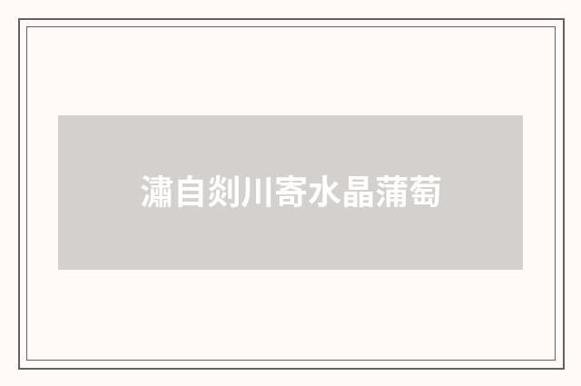 潚自剡川寄水晶蒲萄