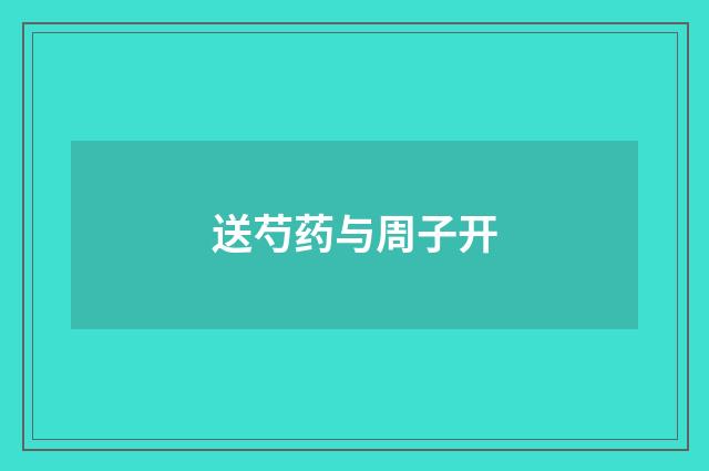 送芍药与周子开