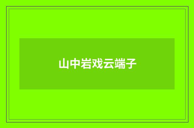 山中岩戏云端子