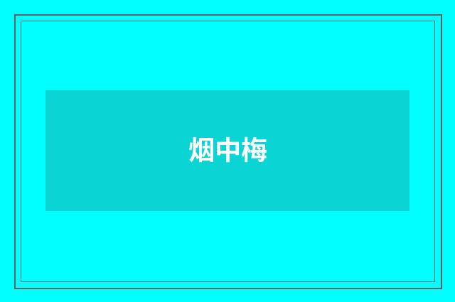 烟中梅
