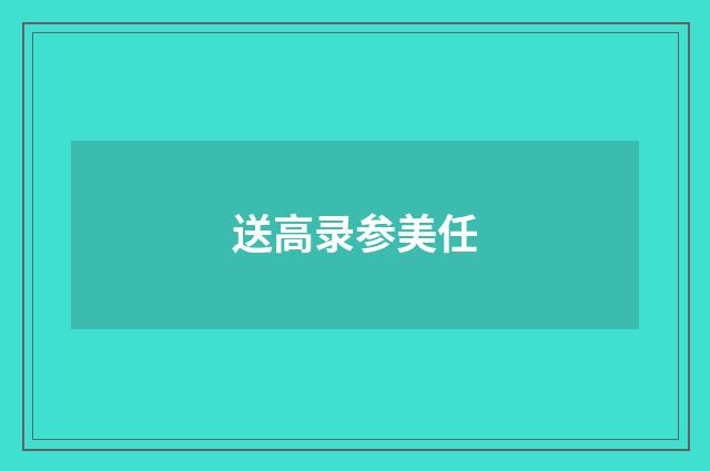 送高录参美任