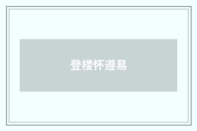 登楼怀遵易