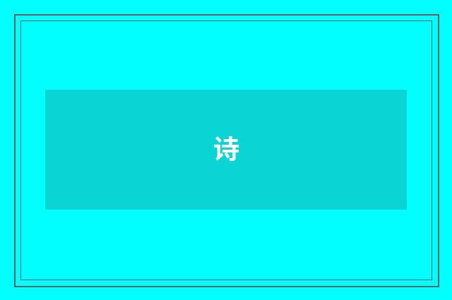 诗