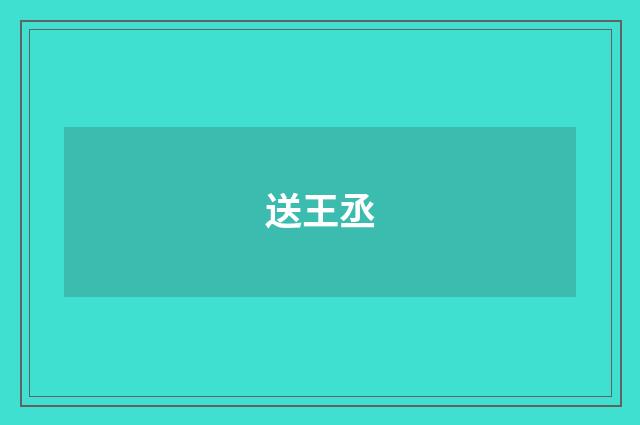 送王丞