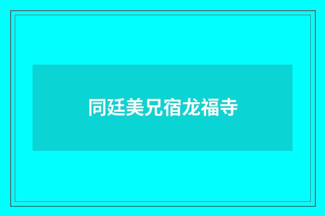 同廷美兄宿龙福寺