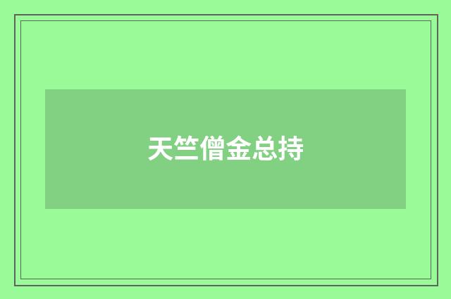 天竺僧金总持