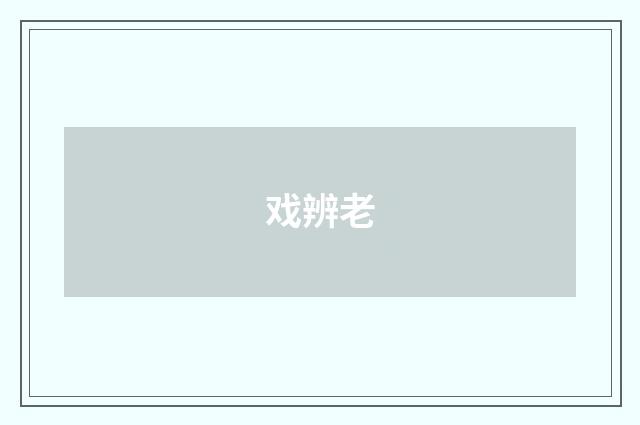 戏辨老
