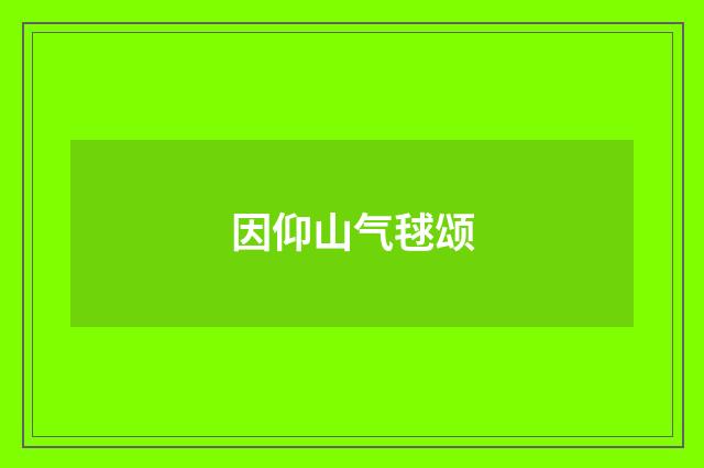 因仰山气毬颂