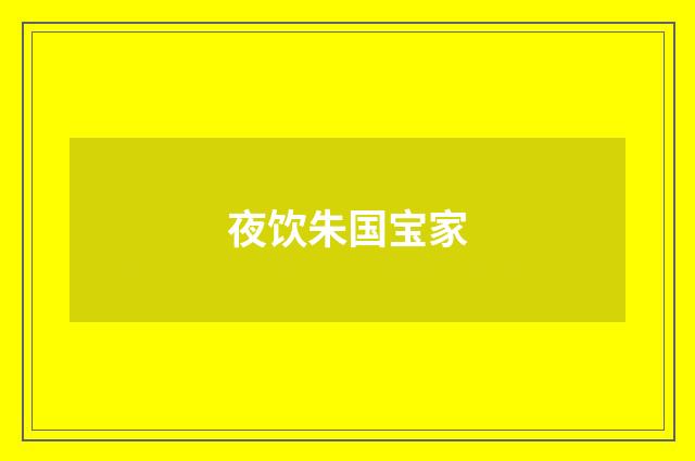 夜饮朱国宝家