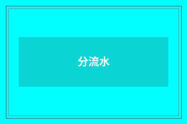 分流水