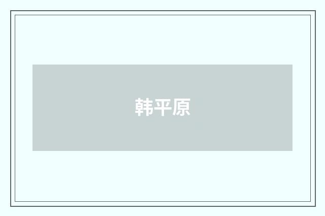 韩平原