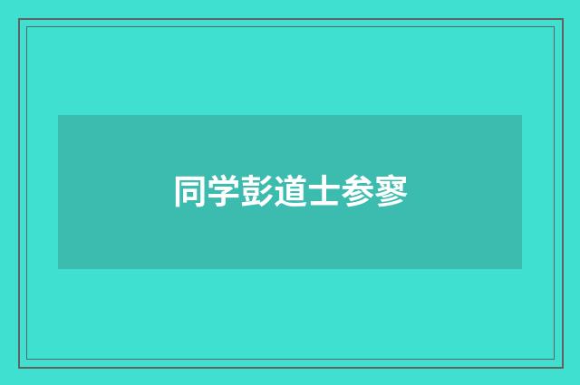 同学彭道士参寥