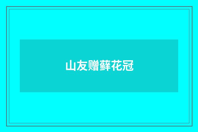 山友赠藓花冠