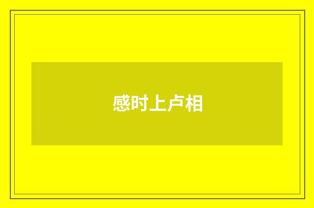 感时上卢相