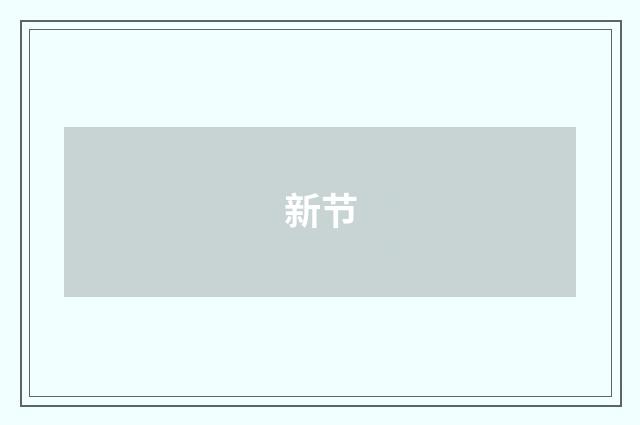 新节
