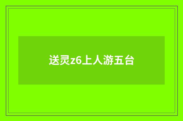 送灵z6上人游五台