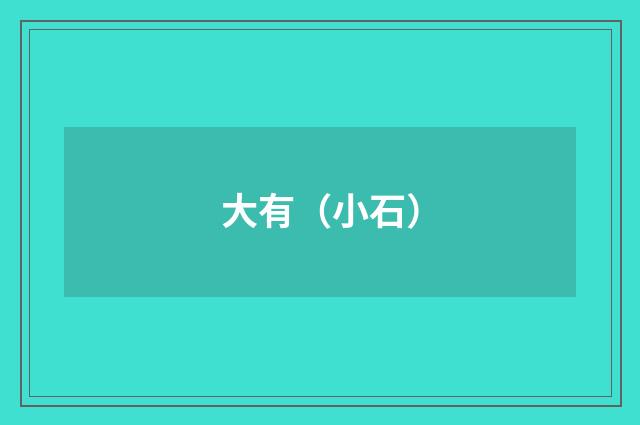 大有(小石)