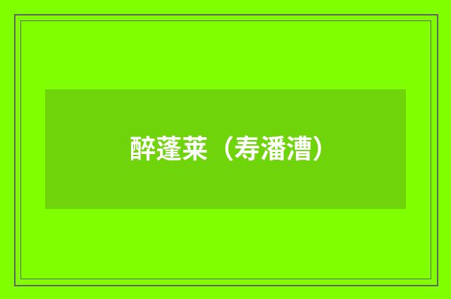 醉蓬莱(寿潘漕)