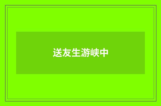 送友生游峡中