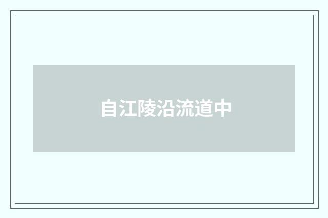 自江陵沿流道中