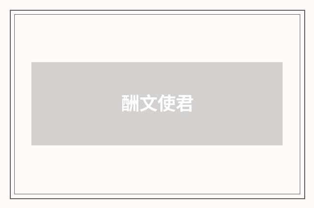 酬文使君
