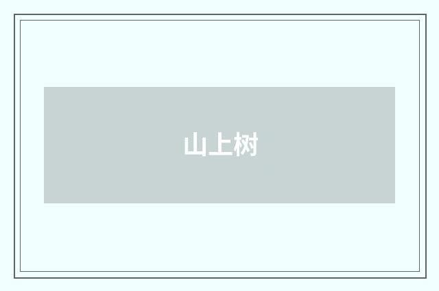 山上树