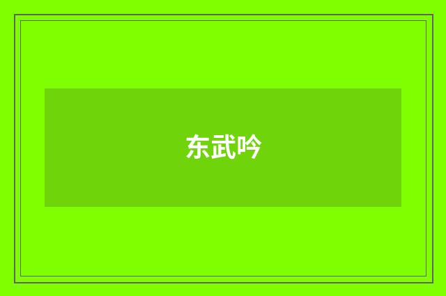 东武吟