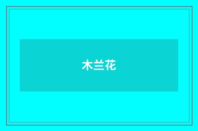 木兰花