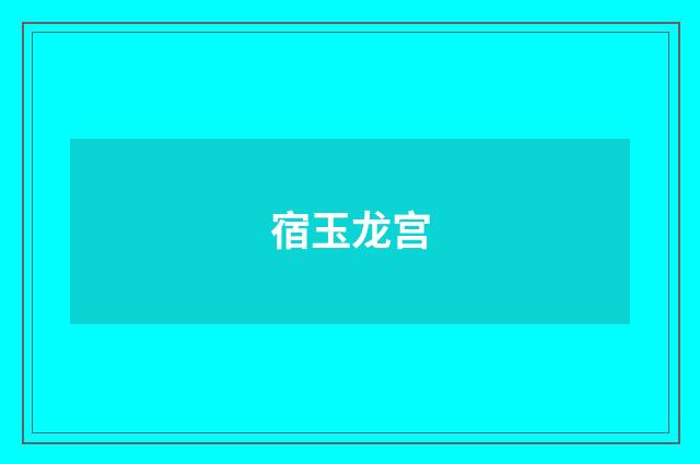 宿玉龙宫