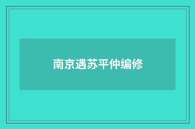南京遇苏平仲编修