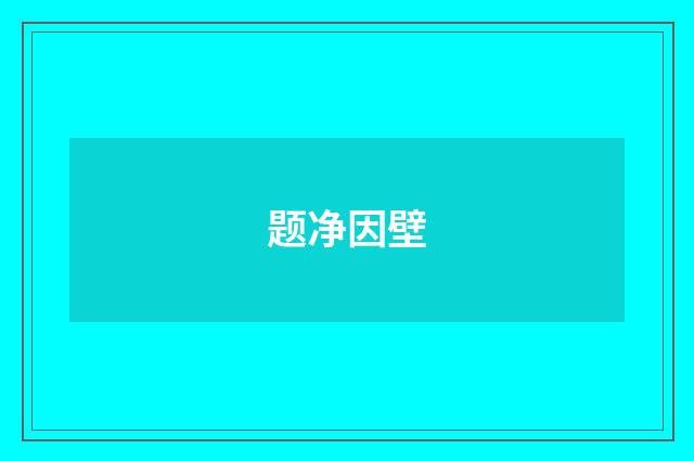 题净因壁