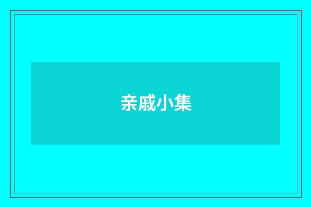 亲戚小集
