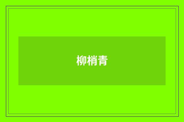 柳梢青