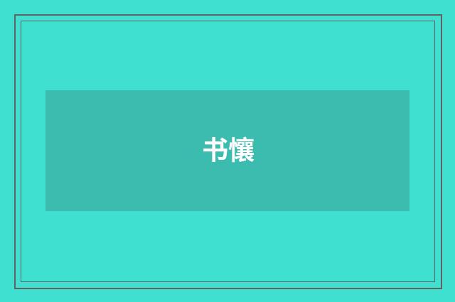 书懹