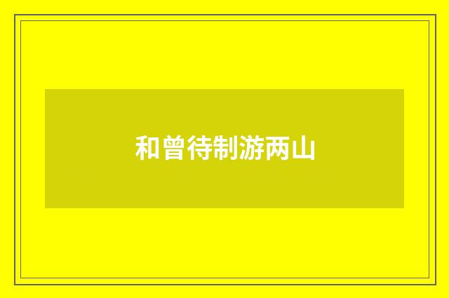 和曾待制游两山