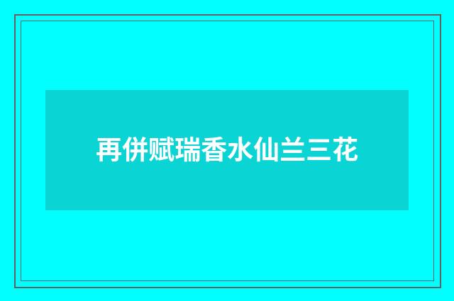 再併赋瑞香水仙兰三花