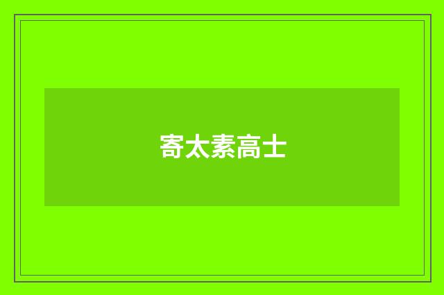 寄太素高士