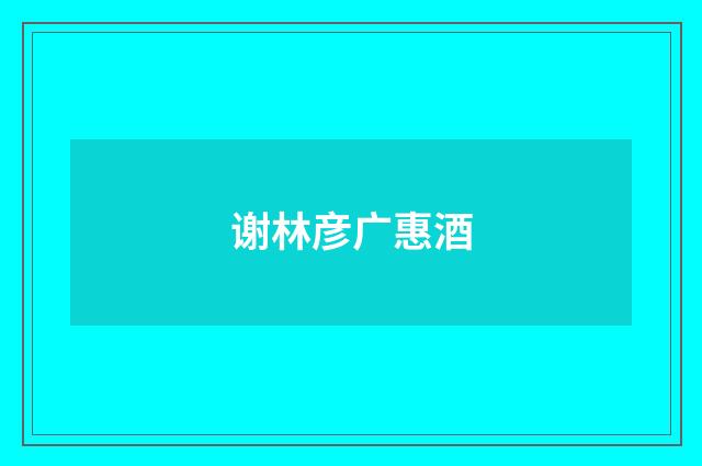 谢林彦广惠酒