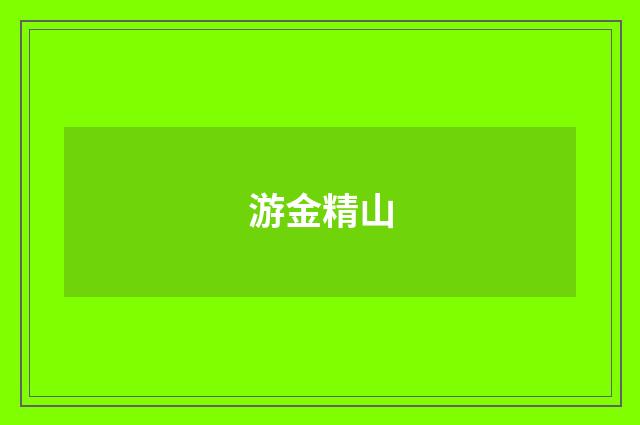 游金精山