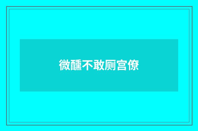 微醺不敢厕宫僚
